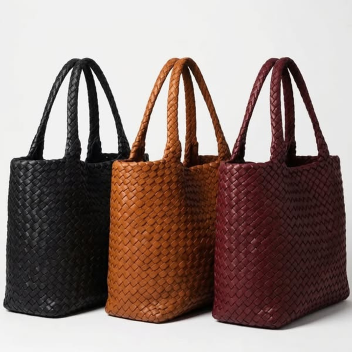 Lana Handwoven Leather Tote