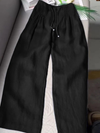 Soraya Linen Blend Wide-Leg Pants