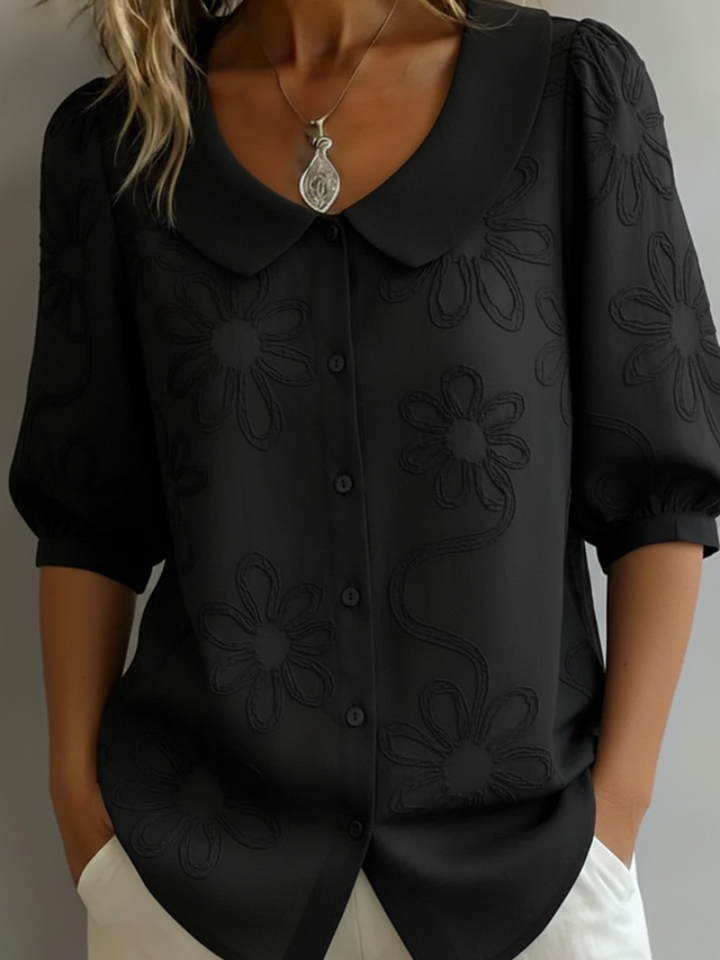 Ismeline – Embroidered Floral Blouse