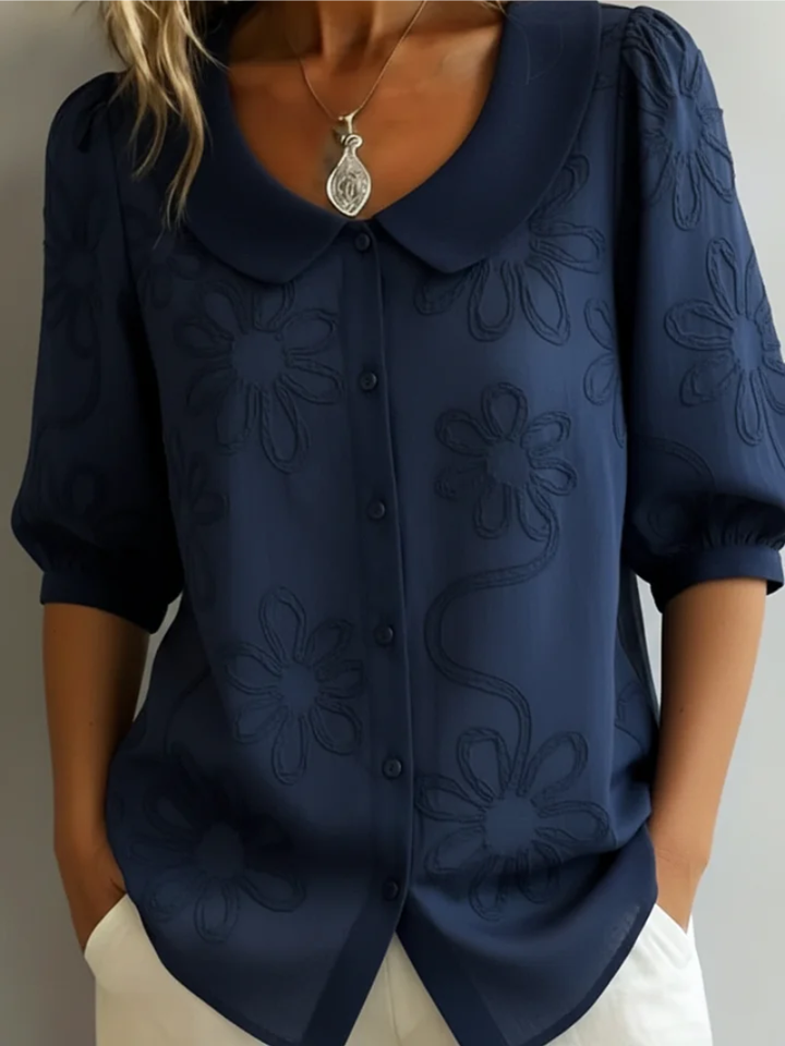 Ismeline – Embroidered Floral Blouse