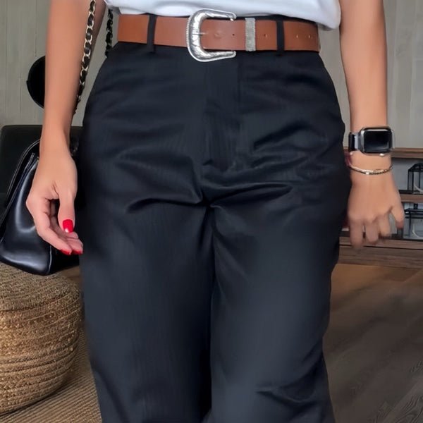 Mathilda | Elegant, figure-flattering trousers with stripes